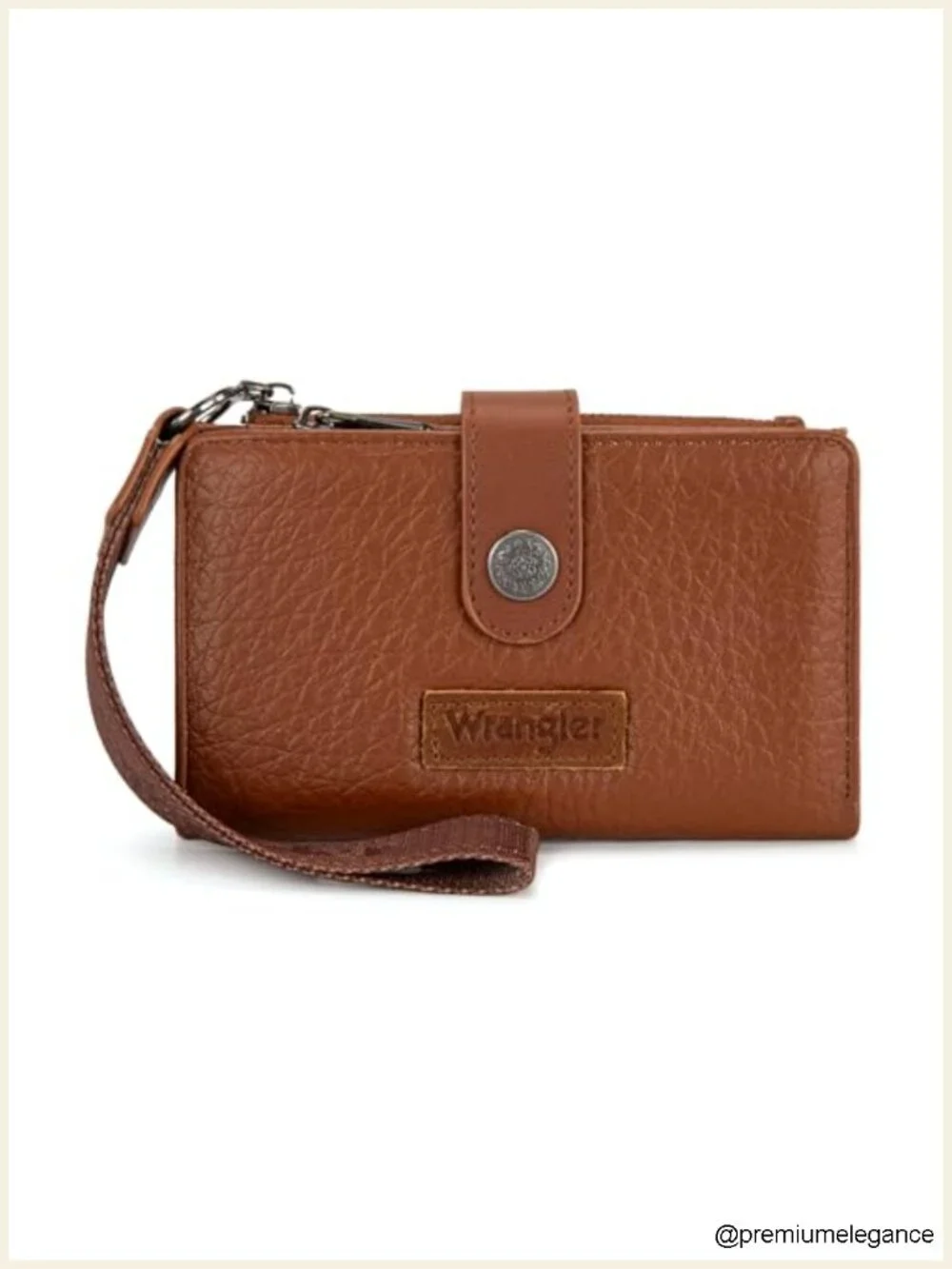 Wristlet Wallet Women RFID Blocking Large Capacity Double Zipper Pockets